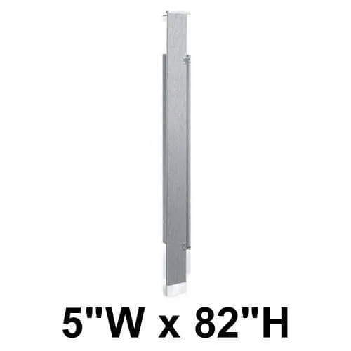 Bradley (Stainless Steel) Toilet Partition Pilaster (5"W x 82"H) - S479-05