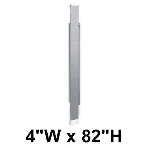 Bradley (Stainless Steel) Toilet Partition Pilaster (4"W x 82"H) Stainless Steel - S479-04