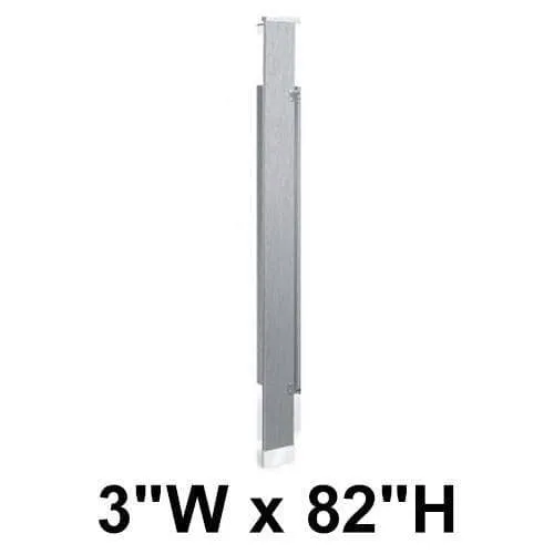 Bradley (Stainless Steel) Toilet Partition Pilaster (3"W x 82"H) S479-03