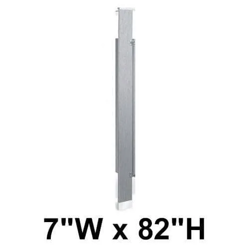 Bradley (Stainless Steel) Toilet Partition Pilaster (7"W x 82"H) - S479-07