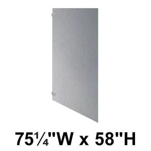 Bradley (Stainless Steel) Toilet Partition Panel (75-1/4"W x 58"H) - S440-78C
