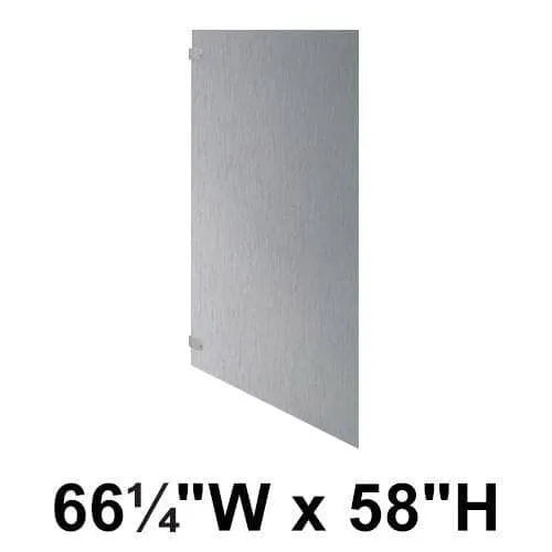 Bradley (Stainless Steel) Toilet Partition Panel (66-1/4"W x 58"H) S440-69C