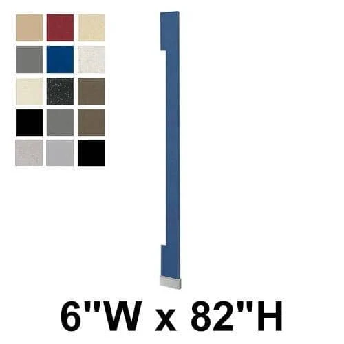 Bradley (Plastic) Toilet Partition Pilaster (6"W x 82"H) - P482-06
