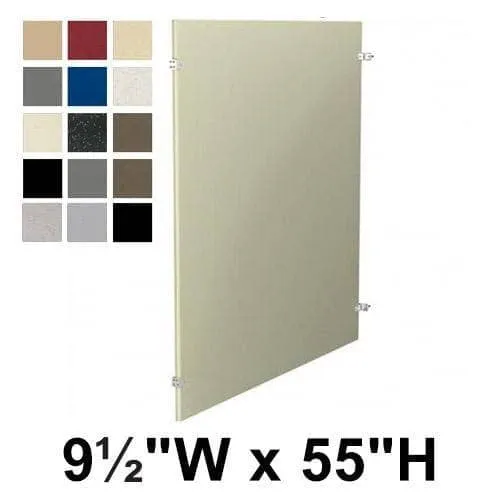 Bradley P440-12 Toilet Partition Panel, 9-1/2"W x 55"H, Plastic