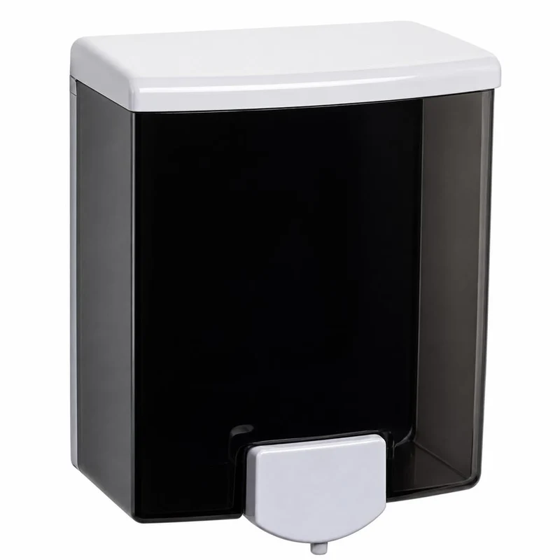 Bobrick B-40 Commercial Liquid Soap Dispenser, Surface-Mounted, Manual-Push, Plastic - 40 Oz