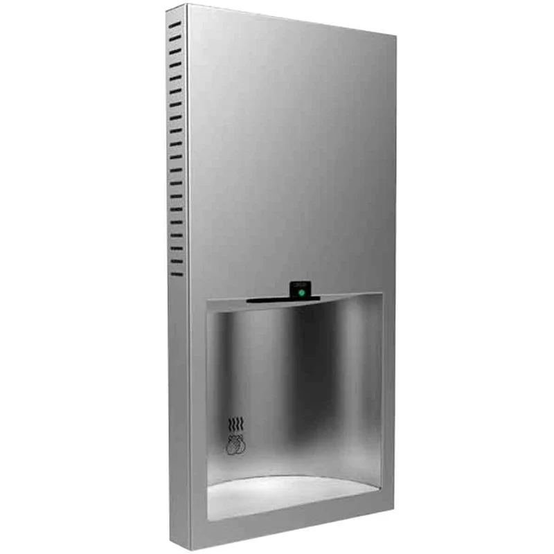 Bobrick B-3725 Automatic Hand Dryer, 230 Volt, Recessed-Mounted, Stainless Steel