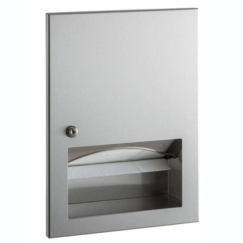 Bobrick B-359033 Commercial Paper Towel Dispenser, Recessed-Mounted, Stainless Steel