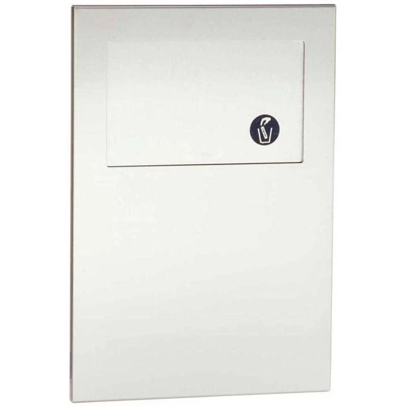 Bobrick B-35303 Commercial Restroom Sanitary Napkin/Tampon Disposal, Recessed-Mounted, Stainless Steel