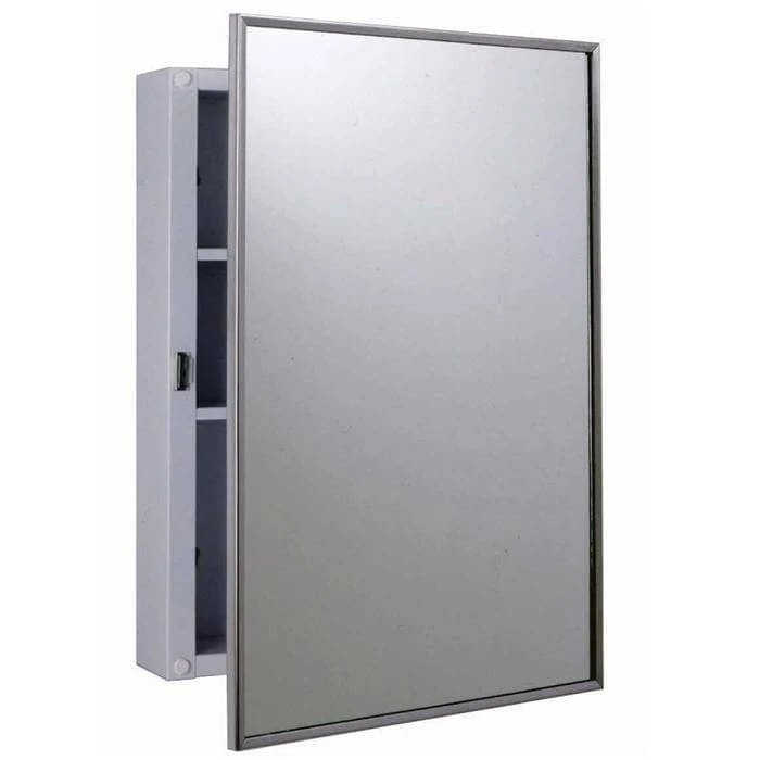 Bobrick B-297 (14.125 x 20.25) Commercial Medicine Cabinet, Surface-Mounted, Steel (14.125" x 20.25")