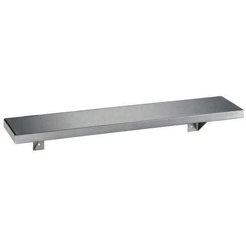 Bobrick B-298x18 Commercial Restroom Shelf, 8"W x 18"L, Stainless Steel w/ Satin Finish C