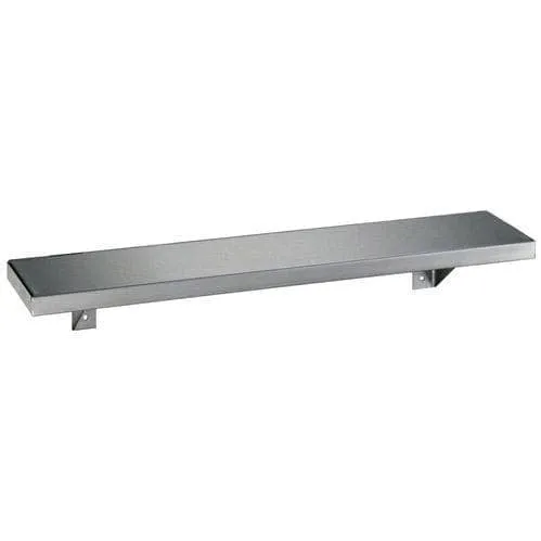 Bobrick B-295x16 Commercial Restroom Shelf, 5"W x 16"L, Stainless Steel w/ Satin Finish