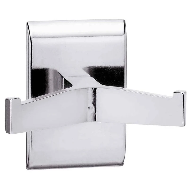 Bradley 912-00 Double Robe Hook, Brass w/ Chrome Finish