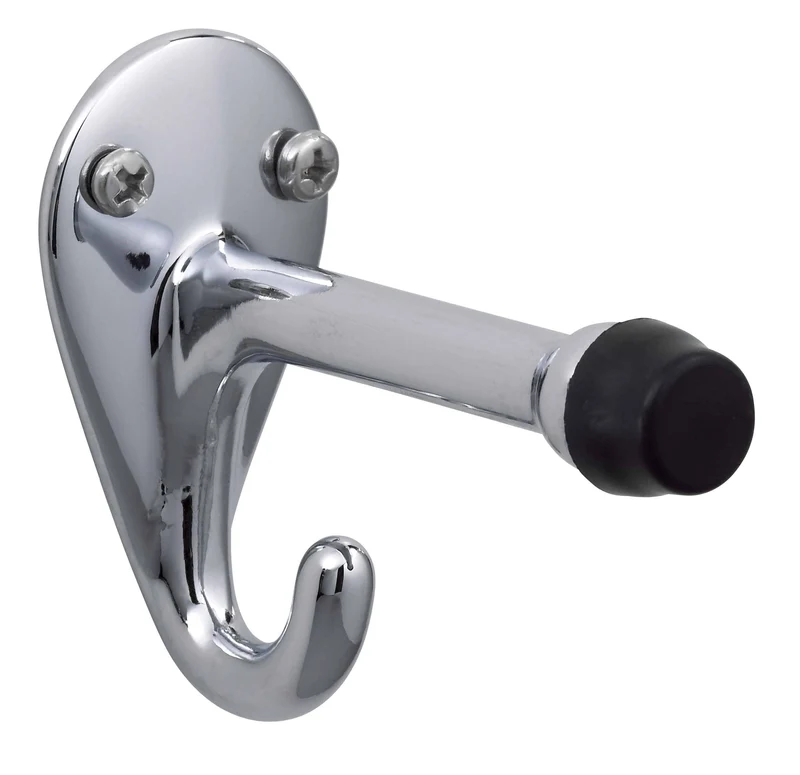 Bradley 915-00 Hook & Bumper, Brass w/ Chrome Finish