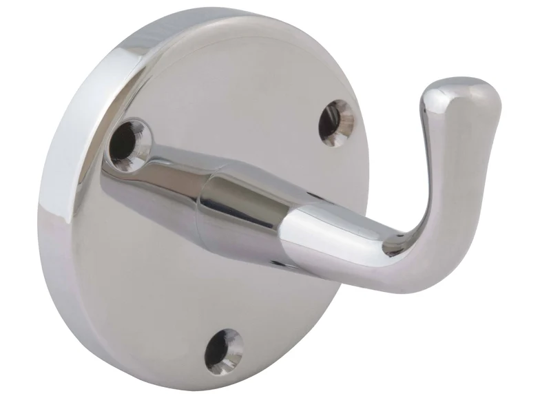 Bradley 9118-810000 Single Robe Hook, Chrome-Plated Brass