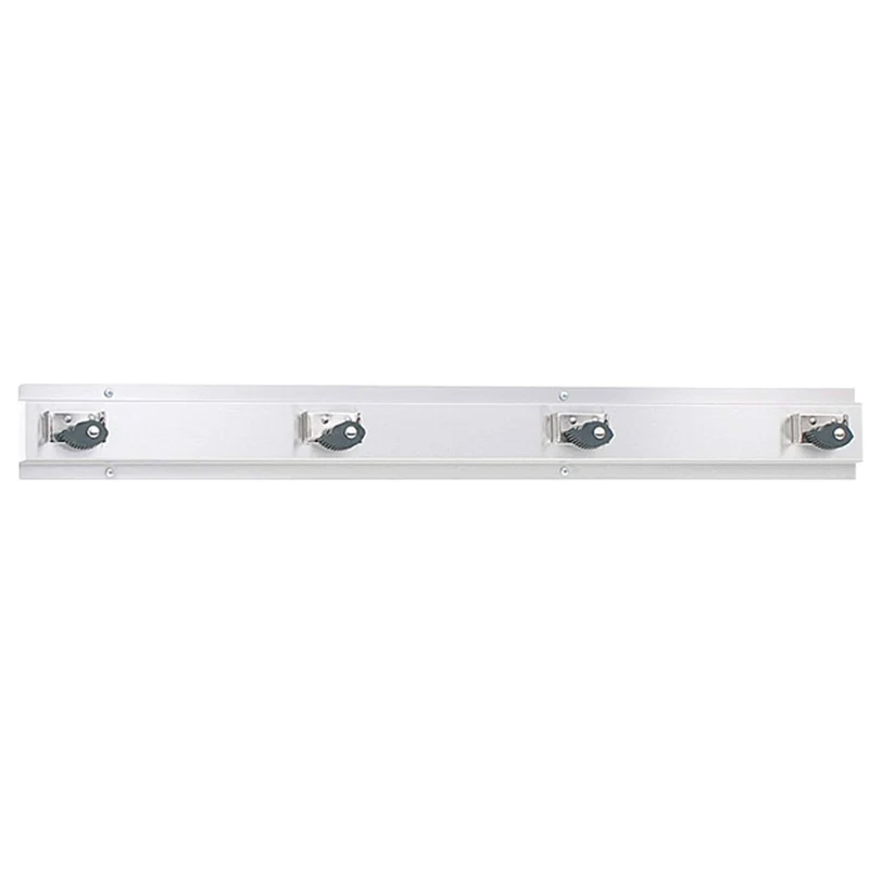 Bradley 9954-00 Commercial Mop & Broom Holder, 36" L x 4" H, Stainless Steel
