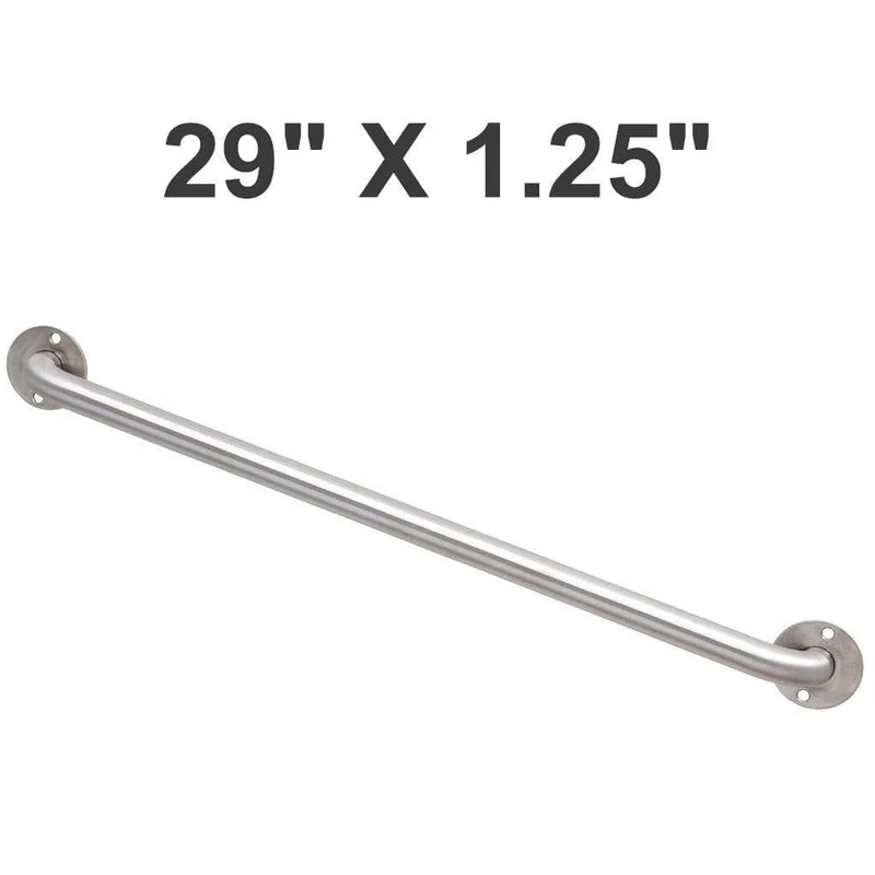 Bradley 8372-101000 Commercial Grab Bar, 1-1/2" Diameter x 29" Length, Stainless Steel