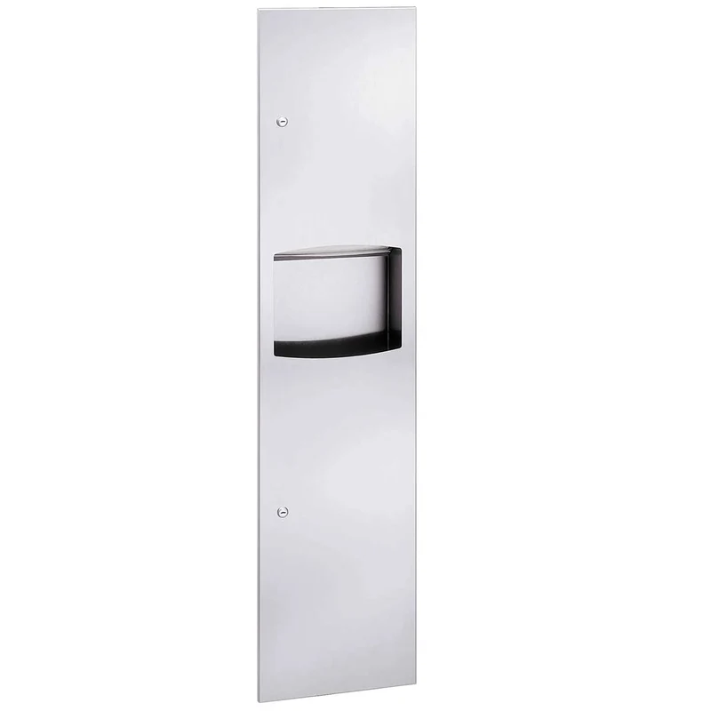 Bradley 2027-00 Combination Towel Dispenser/Waste Receptacle, Recessed-Mounted, Stainless Steel