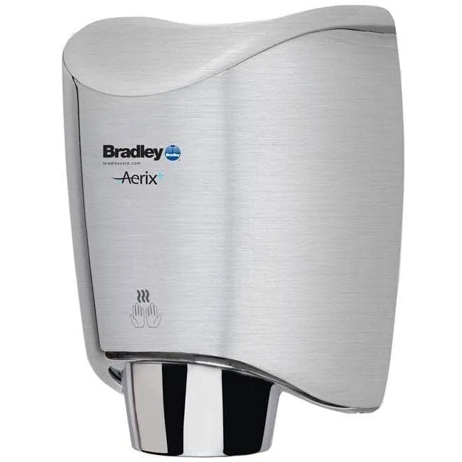 Bradley 2922-2874 Automatic High Efficiency Hand Dryer, 110-120 Volt, Surface-Mounted, Stainless Steel