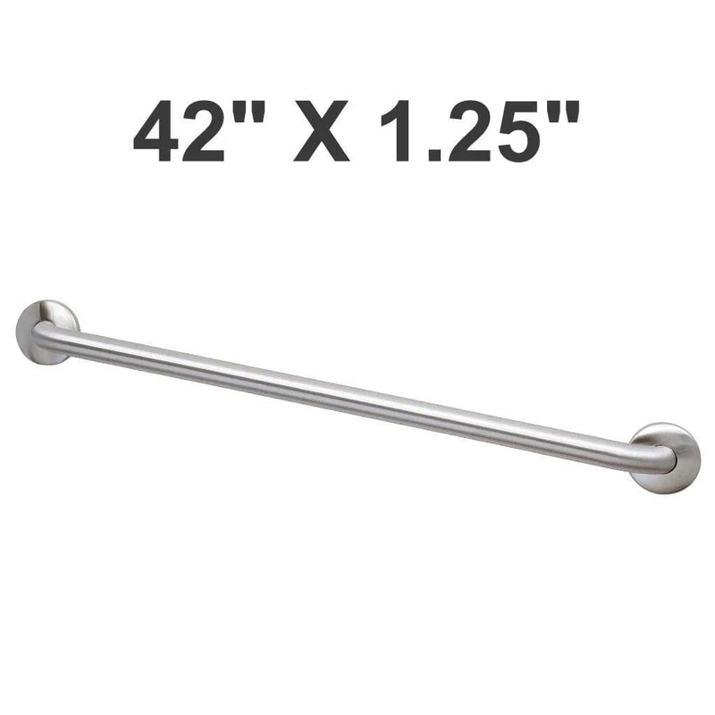 Bradley 8320-001420 (42 x 1.25) Commercial Grab Bar, 1-1/4" Diameter x 42" Length, Stainless Steel