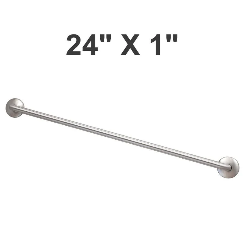 Bradley 8520-001240 (24 x 1) Commercial Grab Bar, 1" Diameter x 24" Length, Stainless Steel
