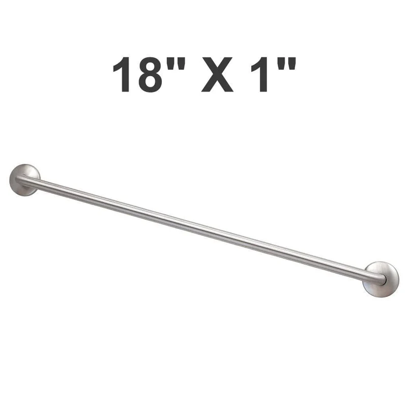 Bradley 8520-001180 (18 x 1) Commercial Grab Bar, 1" Diameter x 18" Length, Stainless Steel