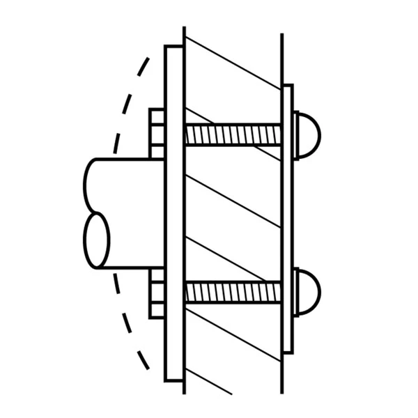 Bradley 899-011000 Concealed-Mounting Kit