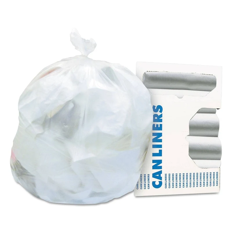 Heritage High-Density Waste Can Liners, 56 Gal, 16 Microns, 43" X 48", Natural, 200/Carton - HERZ8648VNR01