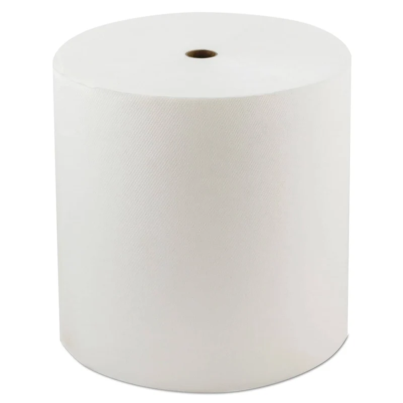 Morcon Hardwound Roll Towels, 1-Ply, 8" X 800 Ft, White, 6 Rolls/Carton - MORVW888