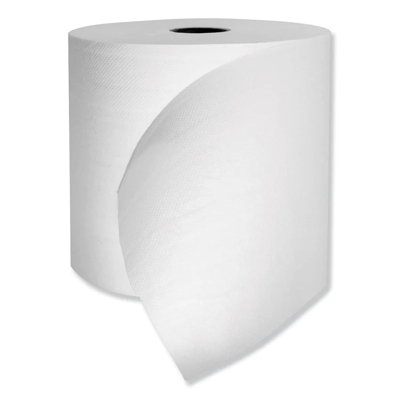 Morcon Hardwound Roll Towels, 1-Ply, 7.25" X 500 Ft, White, 6 Rolls/Carton - MORM610