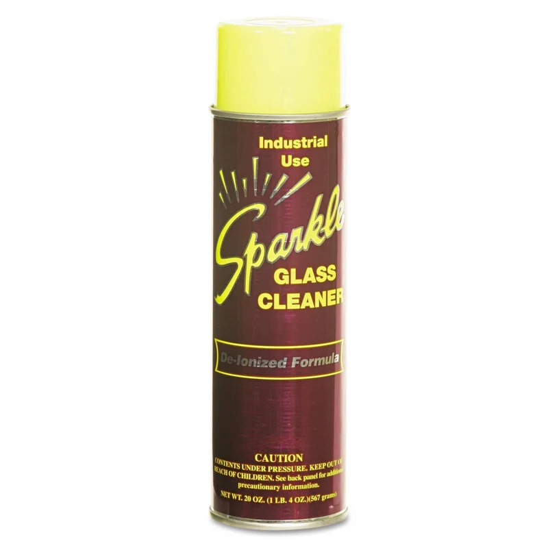 Sparkle Glass Cleaner, 20Oz Aerosol, 12/Carton - FUN20620CT