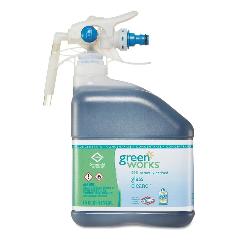 Green Works Glass Cleaner Concentrate, Original, 101 Oz Bottle, 2/Carton - CLO31753