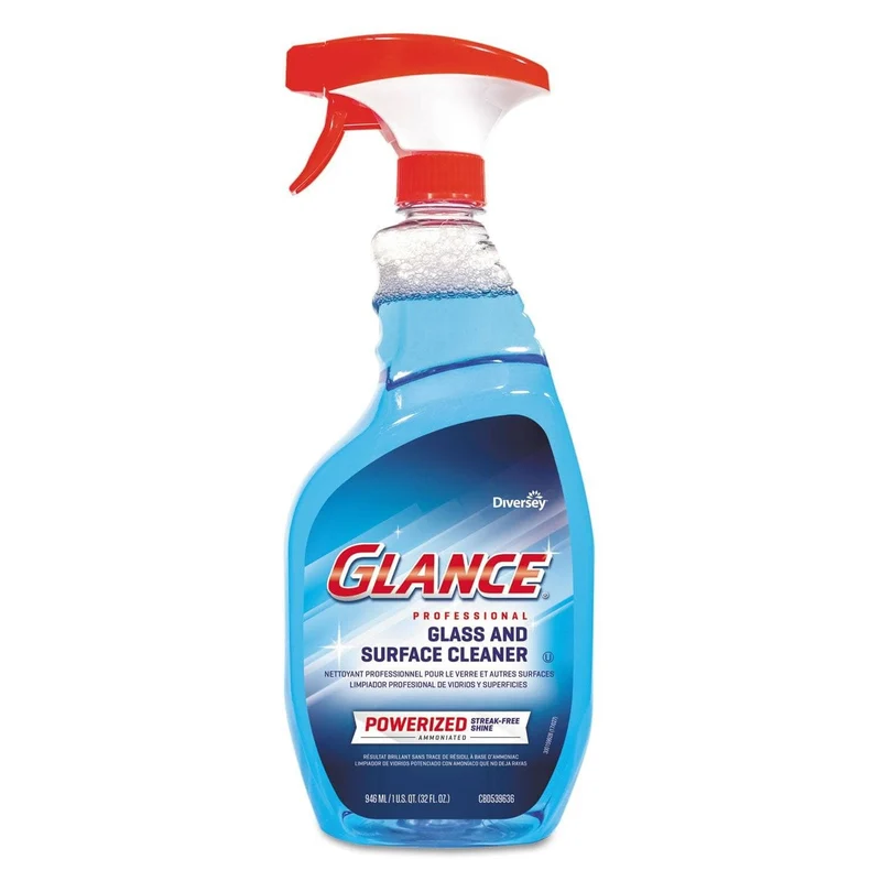 Diversey Glance Powerized Glass And Surface Cleaner, 32 Oz, 8/Carton - DVOCBD539636