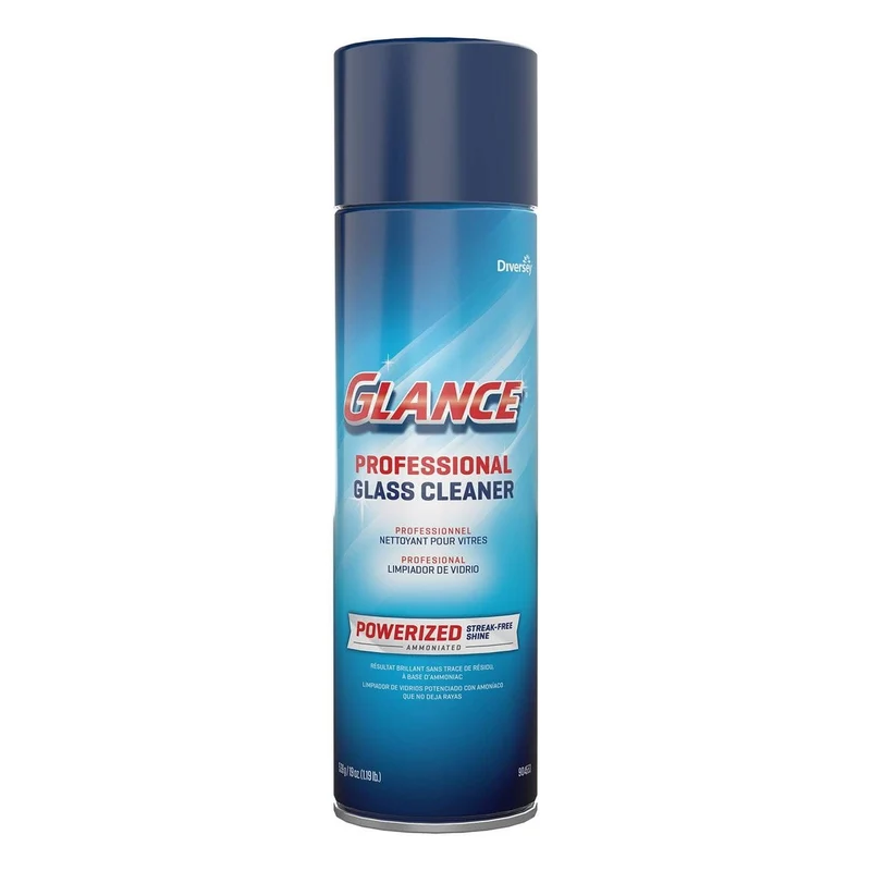 Diversey Glance Powerized Glass And Surface Cleaner, Ammonia Scent, 19 Oz Aerosol, 12/Ct - DVO904553