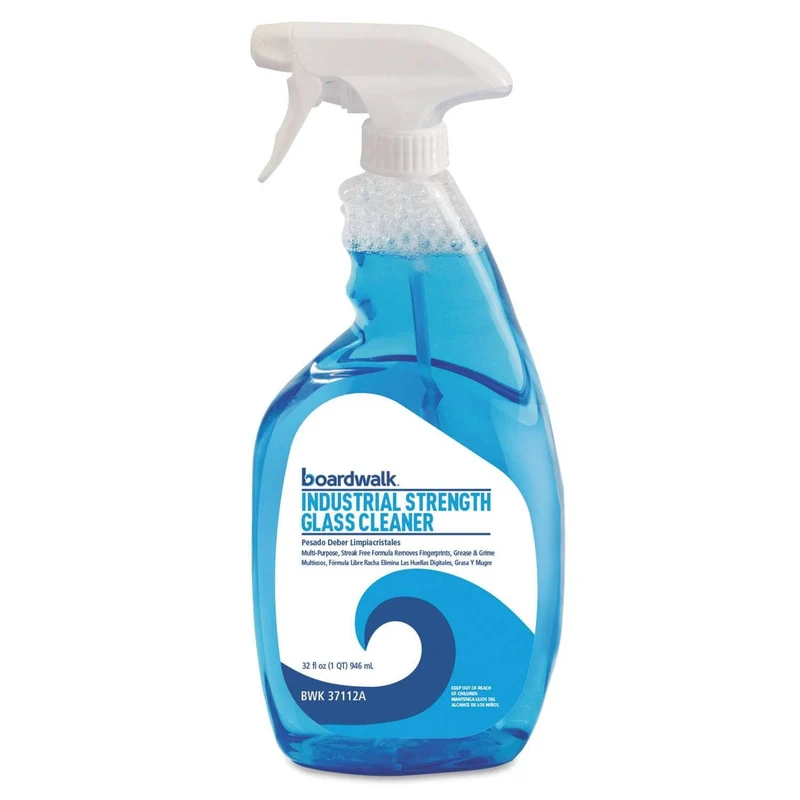 Boardwalk Industrial Strength Glass Cleaner With Ammonia, 32 Oz Trigger Bottle, 12/Carton - BWK47112A
