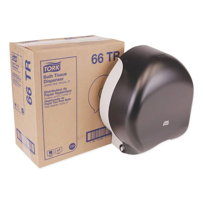 Tork Jumbo Bath Tissue Dispenser, 10.63 X 5.75 X 12, Smoke - TRK66TR