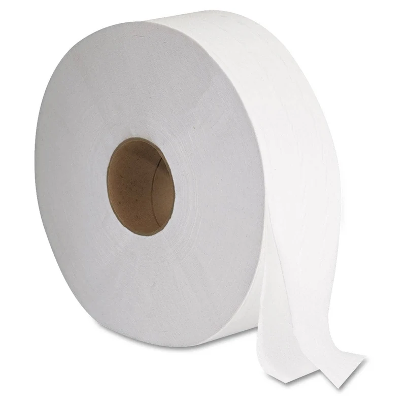 GEN Jrt Jumbo Bath Tissue, Septic Safe, 2-Ply, White, 12" Diameter, 6/Carton - GEN1513