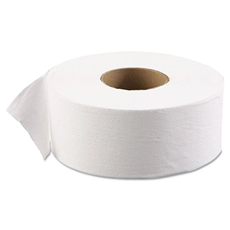 Boardwalk Jrt Jr. Bath Tissue, Jumbo, Septic Safe, 1-Ply, White, 3 1/2" X 2000 Ft, 12/Carton - BWK6101