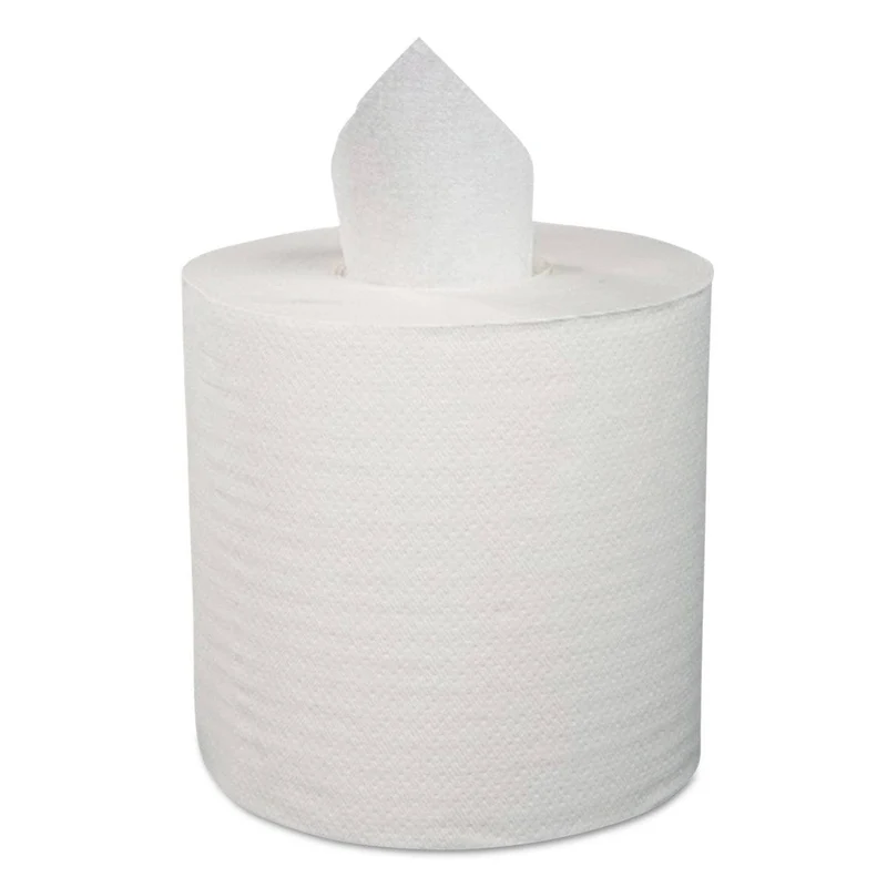 Boardwalk Center-Pull Hand Towels, 2-Ply, Perforated, 7 7/8 X 10, White, 600/Rl, 6 Rl/Ct - BWK6400
