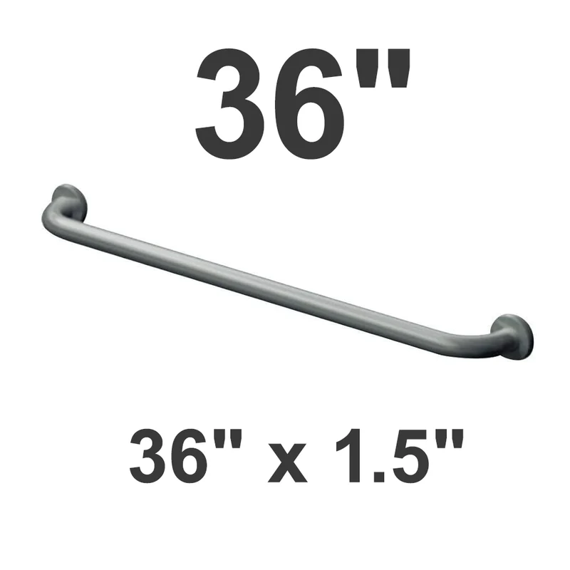 ASI 3801-36 (36 x 1.5) Commercial Grab Bar, 1-1/2" Diameter x 36" Length, Stainless Steel