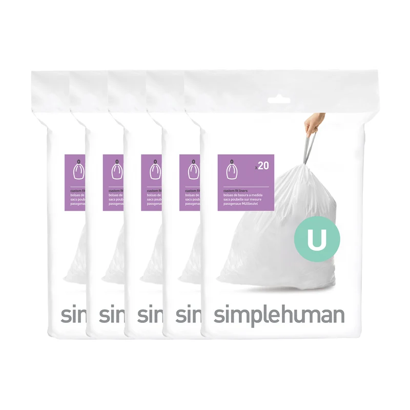 Simplehuman Poser Kode U - 100 stk.