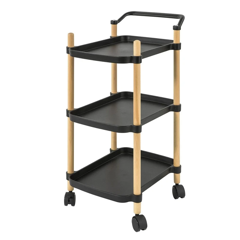 SoBuy,Serveringsvagnar,Rullvagn,Soffbord,svart,SVW06-SCH
