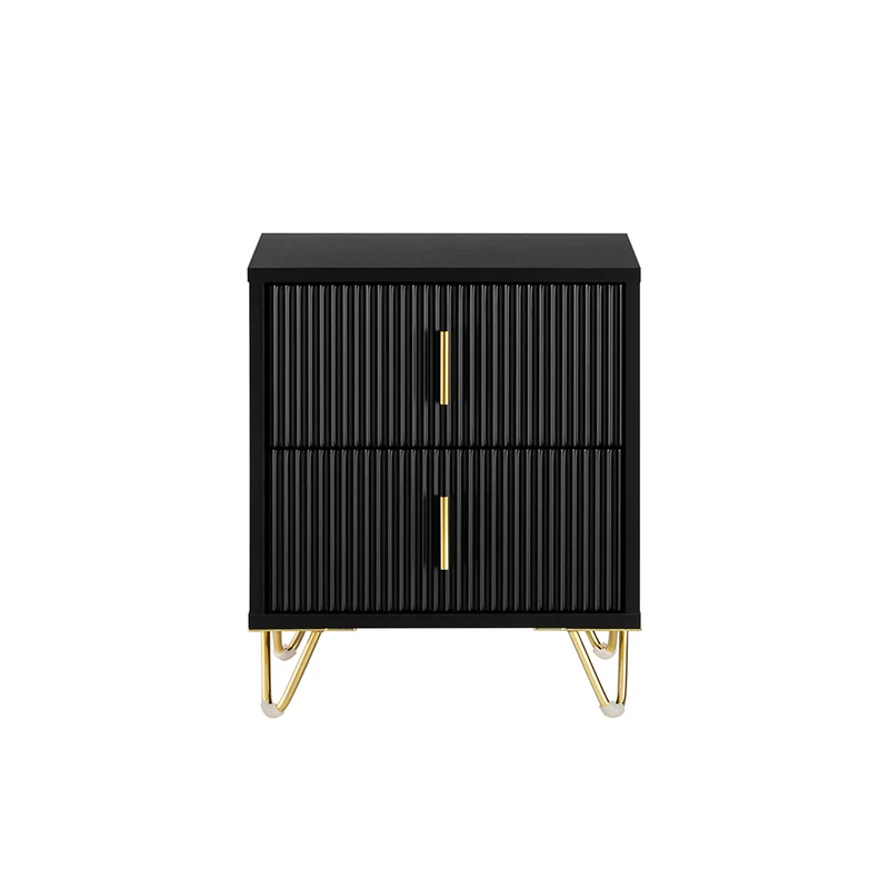 SoBuy Nattduksbord med 2 lådor Soffbord Sidobord Sängbord FBT115-SCH