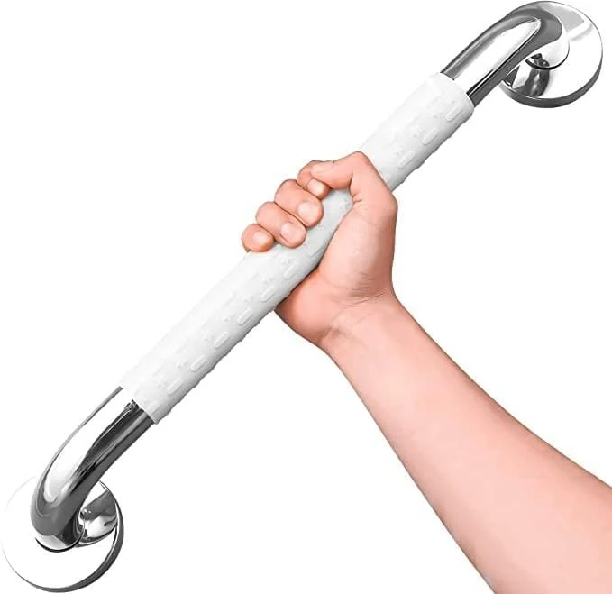 Halkfritt stödhandtag (60 cm). Stabil och säker lösning. VIT
