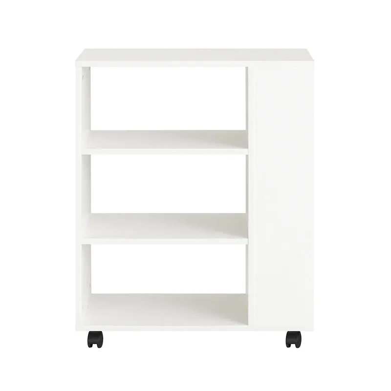 SoBuy,Soffbord,Förvaringsbord,med hjul,vit,FBT68-W