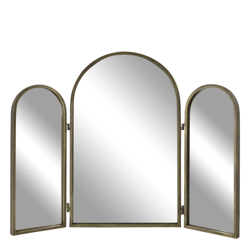 Väggspegel med 3 paneler H65/L82/B3,5 cm
