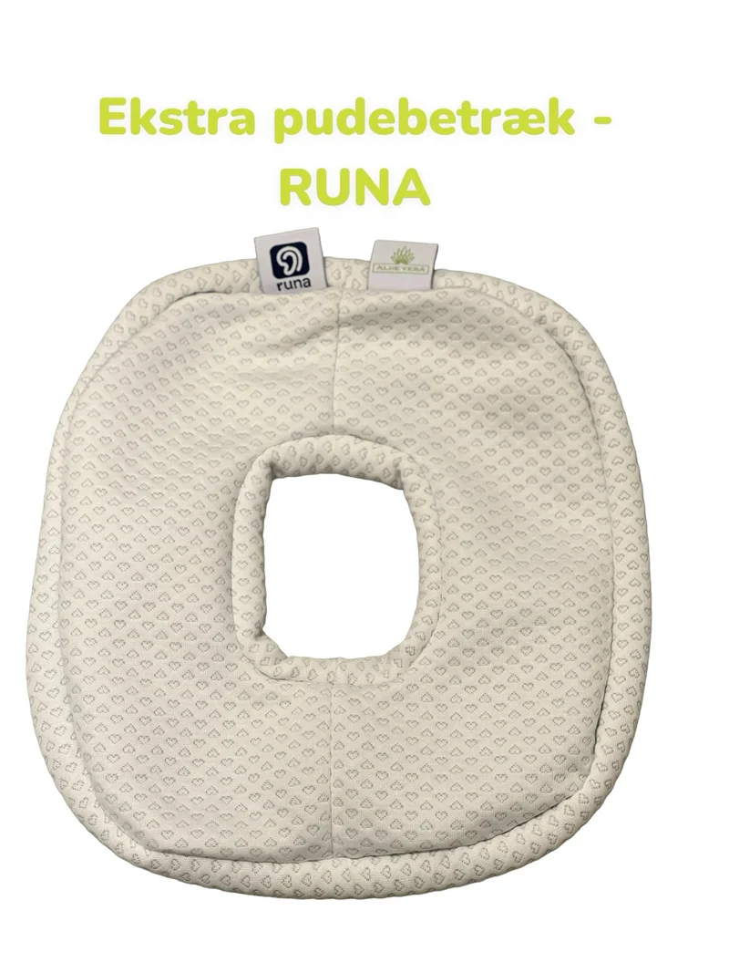 Extra kuddfodral till RUNA huvudpool med hål - Aloe Vera