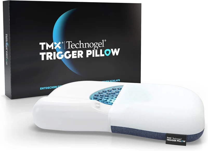 "TRIGGER" Lyxig ergonomisk kudde med kylande gel - Djup sömn och nackstöd