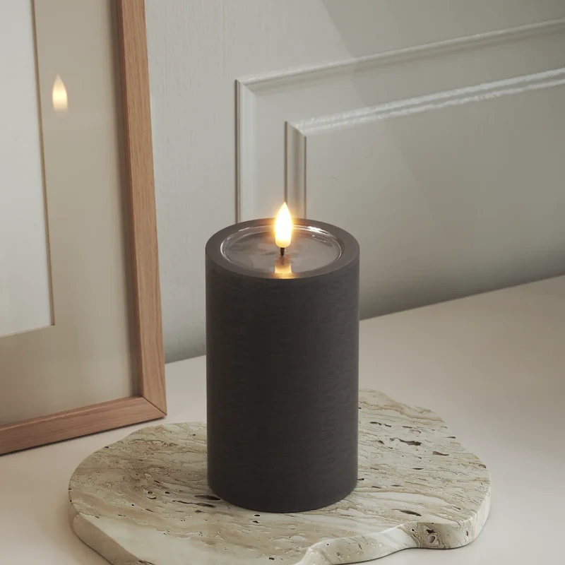 Unique LED Blockljus Mocca 7,5x12,5 cm