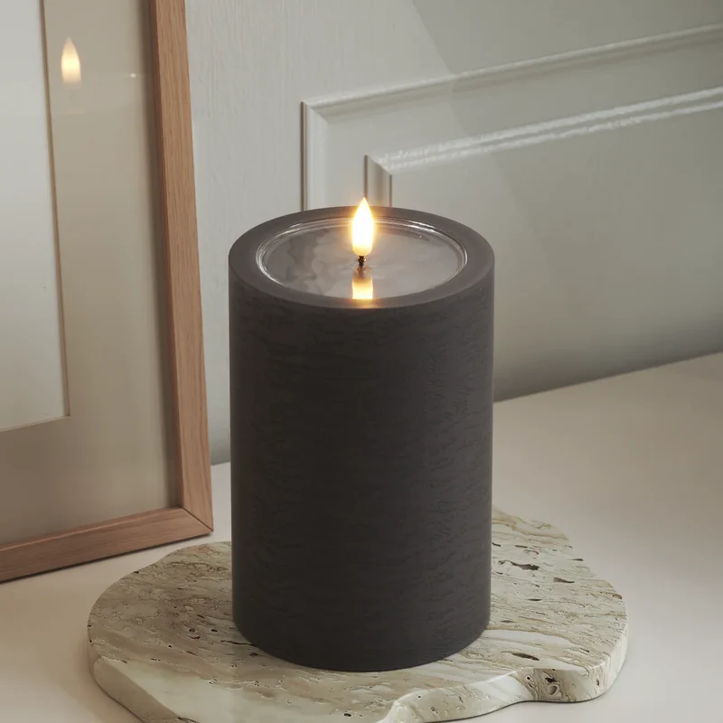 Unique LED Blockljus Mocca 10x15 cm