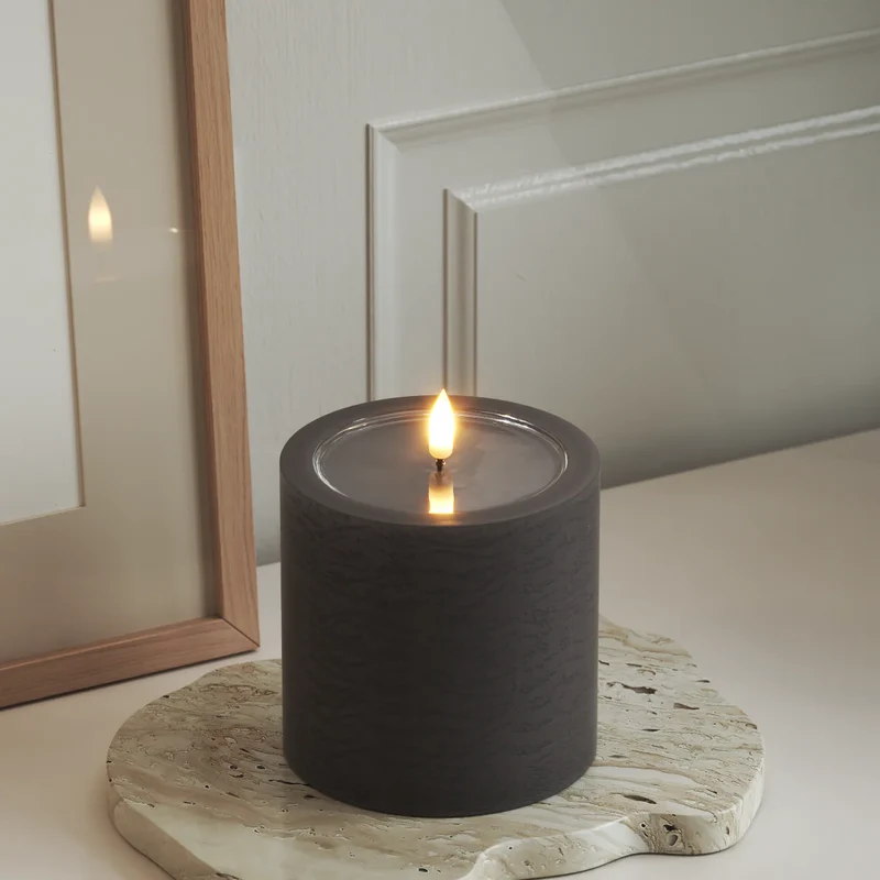 Unique LED Blockljus Mocca 10x10 cm